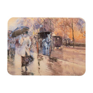 Rainy Day on Femte Avenue (New York City) Magnet