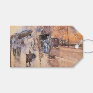 Rainy Day on Femte Avenue (New York City) Presentetikett