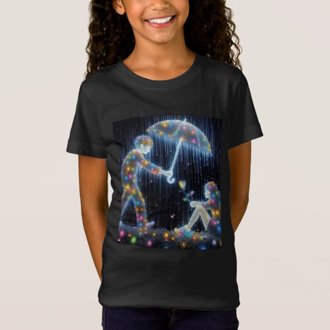 Rainy Day Romantik T Shirt (Framsida)
