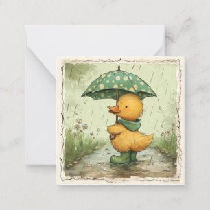 Rainy Day Roundup: Ovärdig Duckling Hälsning Anteckningskort