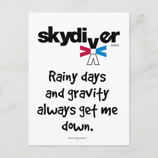 Rainy Days and Gravity Vykort (Framsida)