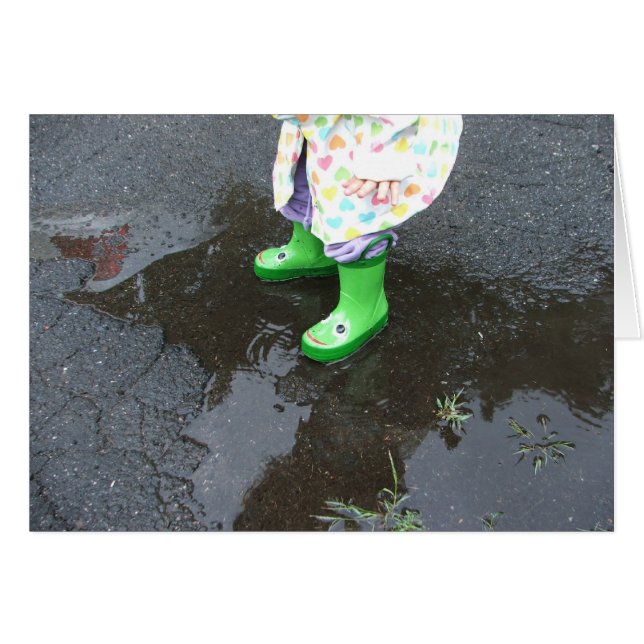 Rainy Days Hälsningskort (Framsidan Horizontal)