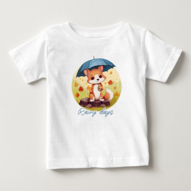 Rainy days t shirt (Framsida)