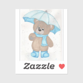 Rainy Daze Nalle Klistermärken