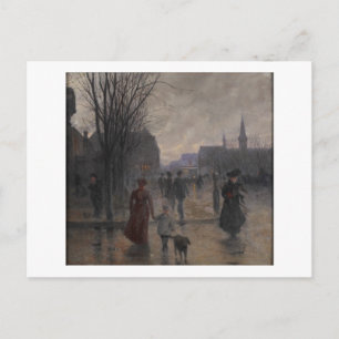 Rainy Evening on Hennepin Avenue, 1902 Vykort
