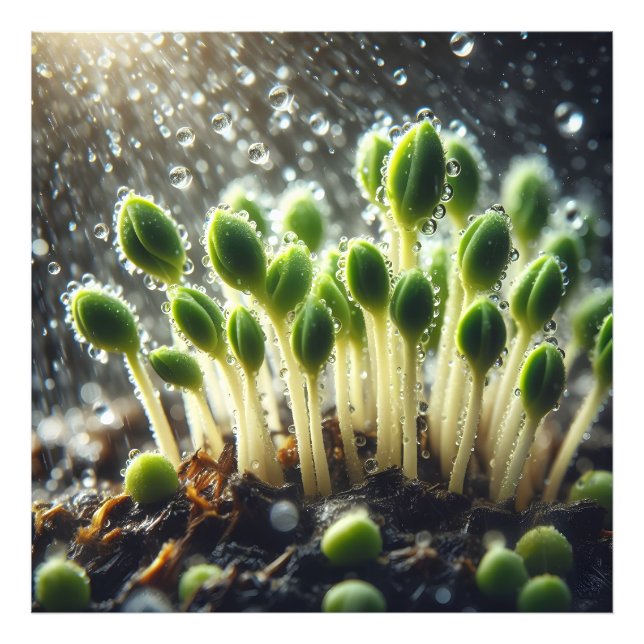 Rainy Growth - Fototryck (Framsidan)