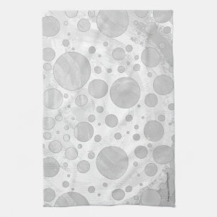 Rainy Himlar Grått Polka dots Kökshandduk