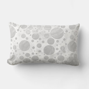Rainy Himlar Grått Polka dots Lumbarkudde