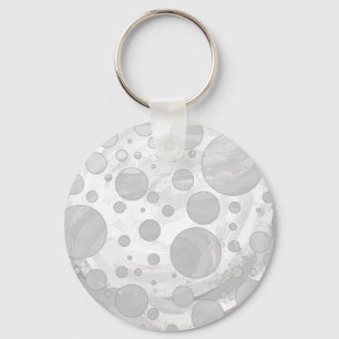 Rainy Himlar Grått Polka dots Nyckelring