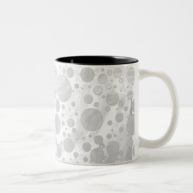 Rainy Himlar Grått Polka dots Två-Tonad Mugg (Höger)