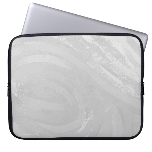 Rainy Himlar Grått Swirl Laptop Sleeve (Framsidan)
