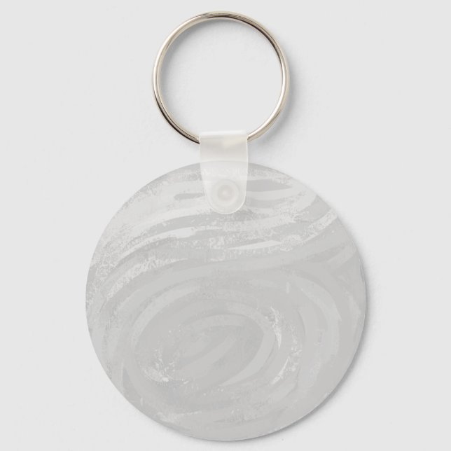 Rainy Himlar Grått Swirl Nyckelring (Framsida)