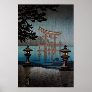 Rainy Miyajima av Tsuchiya Koitsu Poster