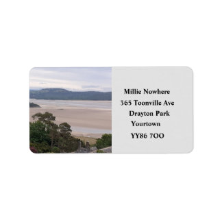 Rainy Morecambe Bay Return-adressetikett Adressetikett