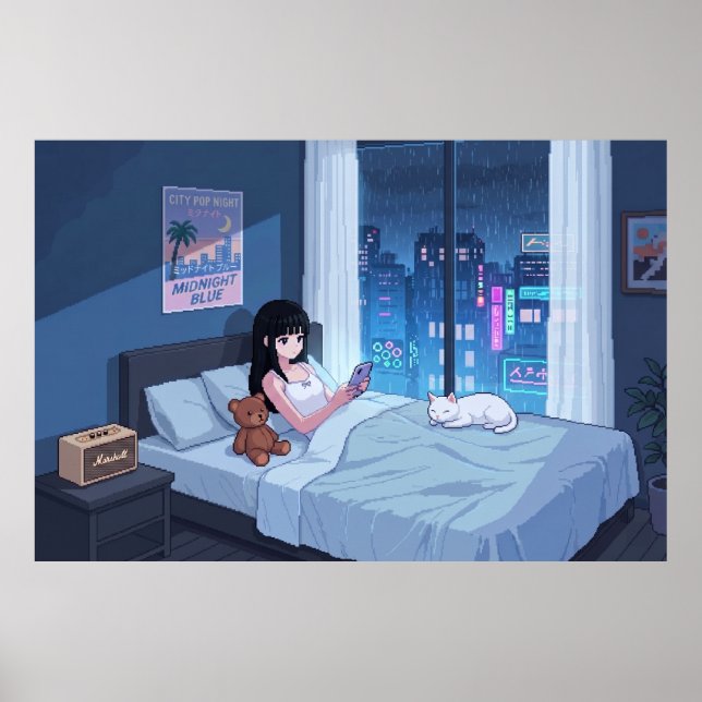 Rainy Night Room Poster (Framsidan)