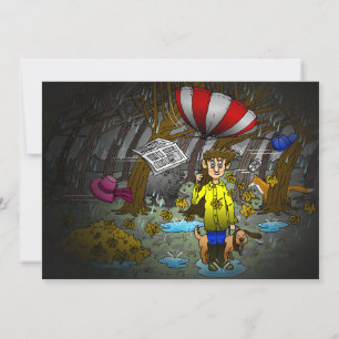 Rainy och Windy Day Julkort