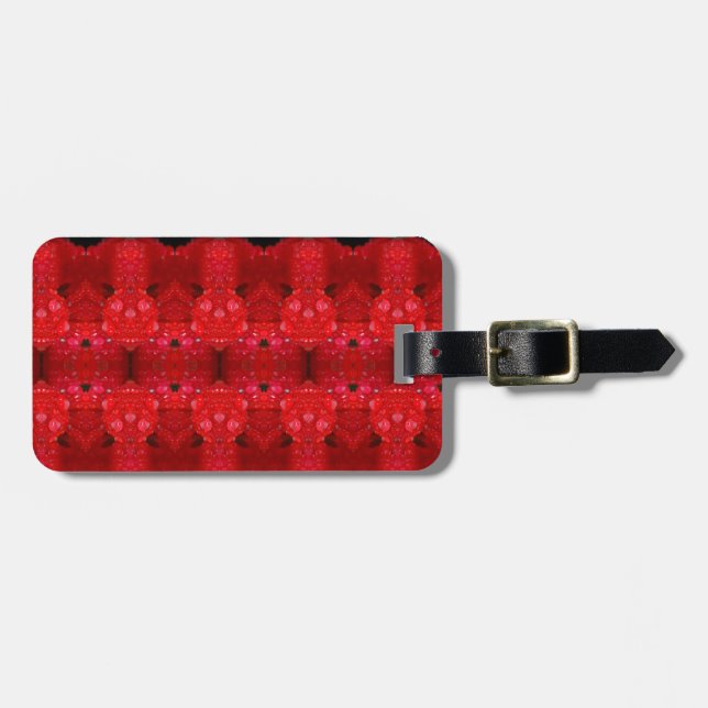 Rainy Red Dianthus Ikat 4 Bagagebricka (Horisontell Framsida)