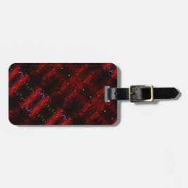 Rainy Red Dianthus Ikat 6 X GL Bagagebricka