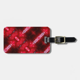 Rainy Red Petunia Ikat Bagagebricka