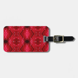 Rainy Red Petunia Ikat Bagagebricka