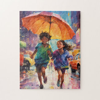 Rainy Rendezvous: Puzzle Äventyr Pussel