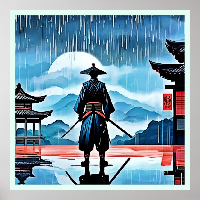 Rainy Samurai: Silent Vigil Poster (Framsidan)