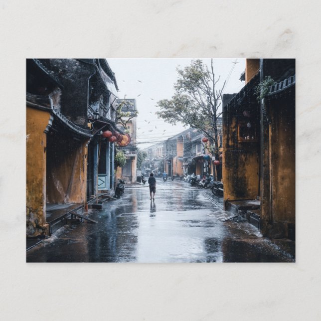 Rainy Streets of Vietnam Vykort (Framsida)