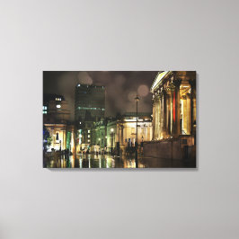 Rainy Trafalgar Square Canvastryck