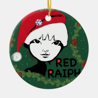 Raiph träd som hing julgransprydnad keramik