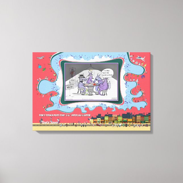 Raise, Fold, or Dilate | Literal Wordplay 24x16 Canvastryck (Framsida)