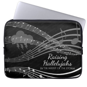 RAISE HALLELUJAHS Personlig Black Laptop Fodral