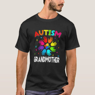 Raise Hand Autism Awareness Grandmother Family Sup T Shirt