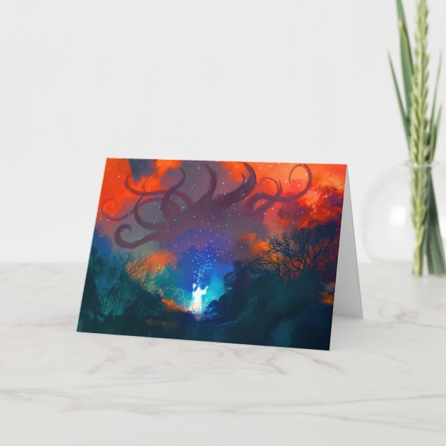 Raise helvetets unika RPG Gamer-julkort - Helgdag Kort (Framsida)