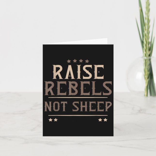 Raise Rebels Not Sheep Independent Motivation -  Kort (Framsida)