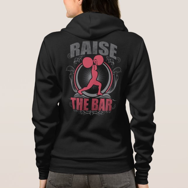 Raise the Pub - Women's Weightlift Motivational T-shirt (Baksida)