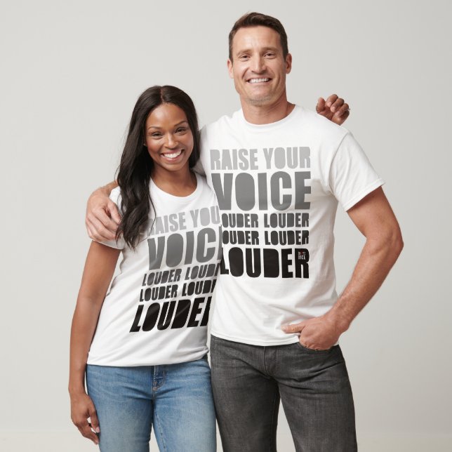 raise your voice tröja (Unisex)
