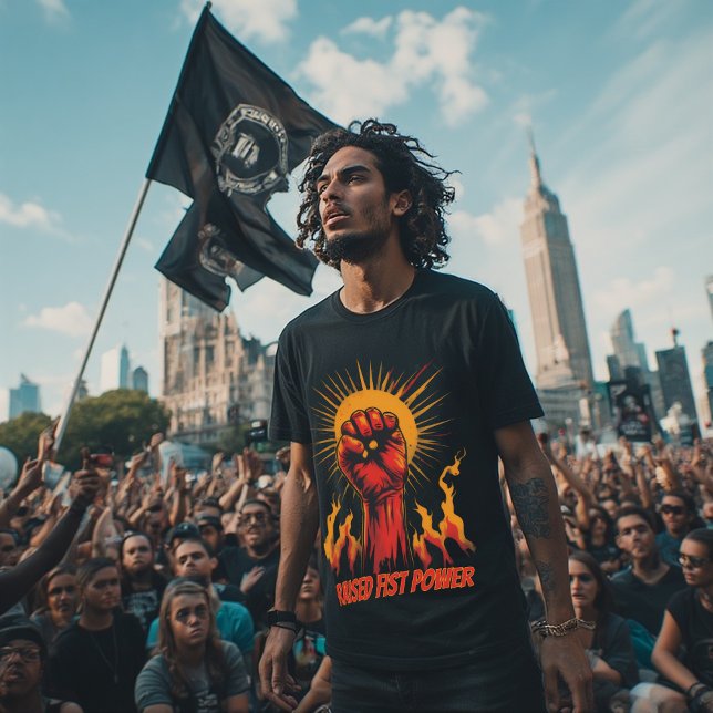 Raised Fist Power Activism Symbol,Protest Equality T Shirt (Skapare uppladdad)