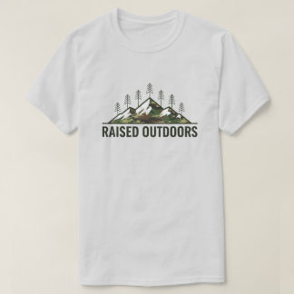 Raised Outdoors – Camo Mountain Pines T Shirt