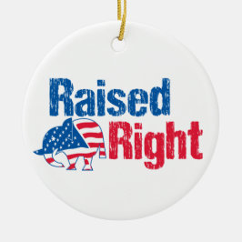 Raised Right - Republican Julgransprydnad Keramik
