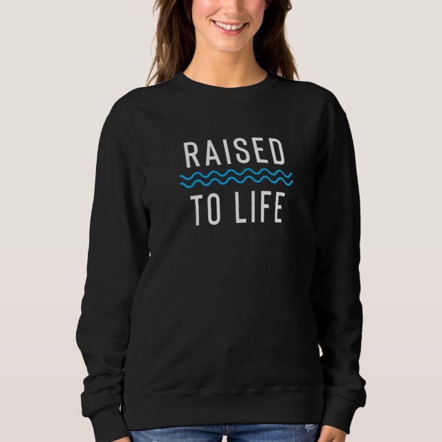 Raised To Life New Christian Baptism   T Shirt (Framsida)