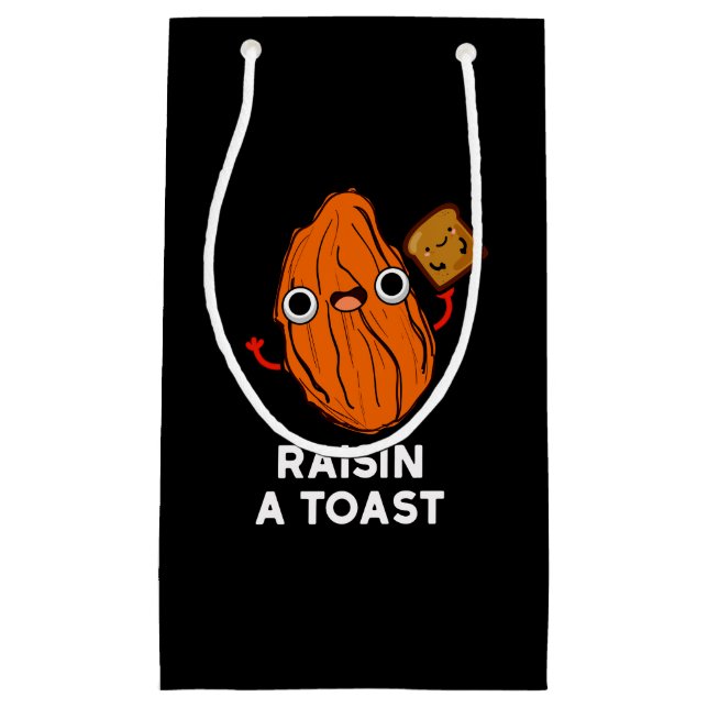 Raisin A Toast Funny Food Pun Mörk BG (Framsidan)