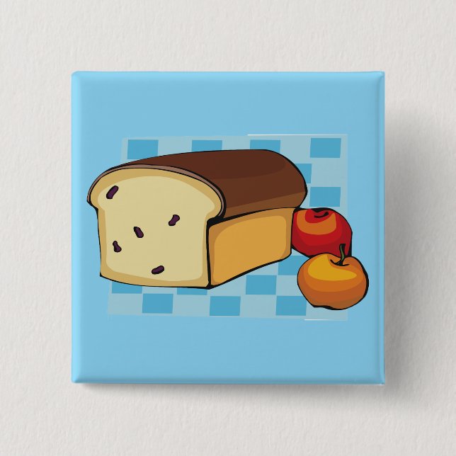 Raisin Bread Loaf and Red Apples Knapp (Framsida)