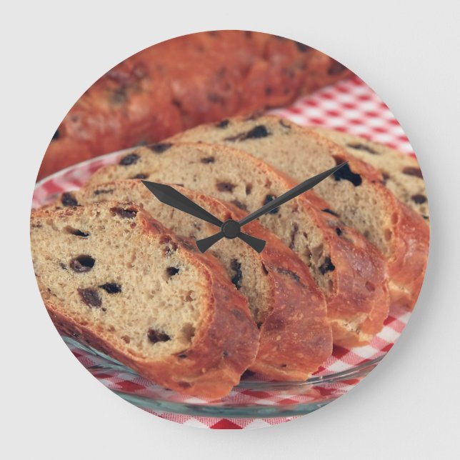 Raisin Bread  Stor Klocka (Framsida)