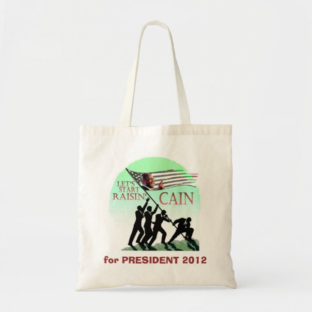 Raisin Cain för president Tygkasse (Framsidan)