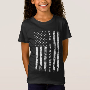 Raisin helvetet med Hippies och Cowboys - Amerika T Shirt