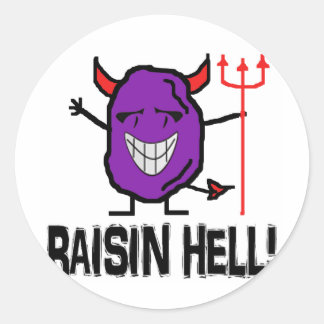 Raisin helvetet runt klistermärke