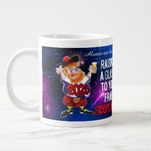 Raising a Glass to you from Scotland Jumbo Mugg