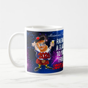 Raising a Glass to you from Scotland Kaffemugg