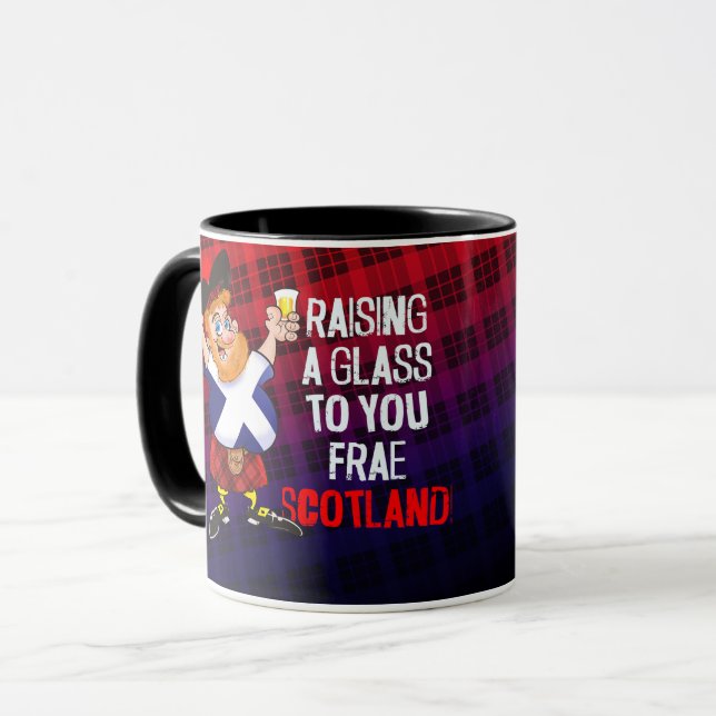 Raising a Glass to you from Scotland - New Year Mugg (Framsida vänster)