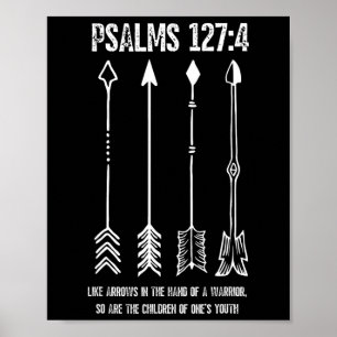 Raising Arrows Psalm 127;4 Mors dag Christian B Poster